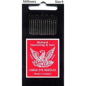 Colonial Needle 16 Count Richard Hemming Milliners/Straw Needles, Size 9