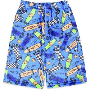 iscream Big Boys Fun Print Silky Soft Plush Shorts - Bold Moves Collection