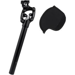 SR SUNTOUR SP12 NCX Suspension Seat Post with Protective Cover 27.2X350mm,Black