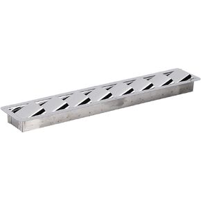 Aramox Marine Louver Vent Grille Oblong 8 Slots Grid Cover Stainless Steel Boat Ventilation