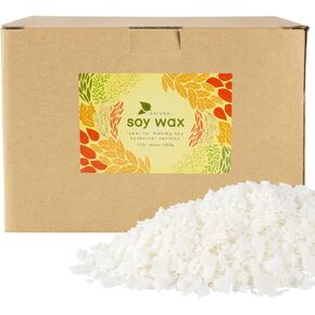 Pure Soy Wax Flakes,DIY Soft Candle,Natural Soy Wax for Candle Making 10 lb Bag