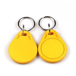 10 PCS IC Access Card, 13.56mhz 1K Card, RFID Intelligent Access Card，M1 Card (Yellow)