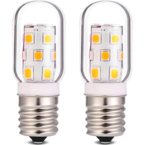 LED Appliance Microwave Light Bulb Over Stove Replacement 40W Incandescent for Refrigerator, Under Range Hood E17 Intermediate Base 3W 360lm dimmable Warmwhite 5000K Pack of 2¡­