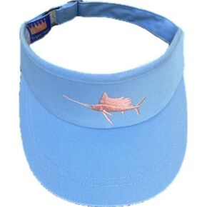 Original Visors Sky Blue Visor with Coral Sailfish