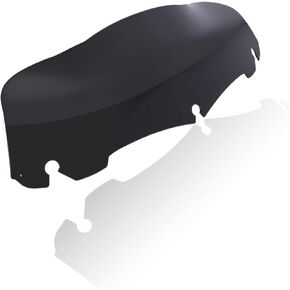 Windshield 5 inch Motorcycle Wave Windscreen Fit for 2014-2023 Harley Davidson Touring Electra Glide Street Glide FLHT FLHTC (Black)