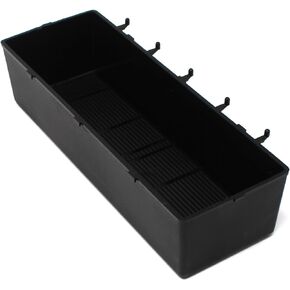 JSP Manufacturing Heavy Duty Black Peg Board Storage Bin - Parts Storage Bins Hooks to Peg Tool Board Workbench Craft (1)
