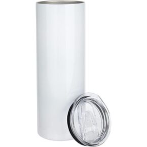 12 Pack Sublimation Tumbler Blank 20 oz Straight Skinny, Sublimation Sport Water Bottles for Kid, with Gift Box, Shrink Wrap, and Lids