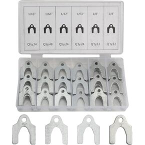 WMYCONGCONG 144 PCS Auto Alignment Shim Assortment Set including 1/16" 1/64" 1/32" 1/8"