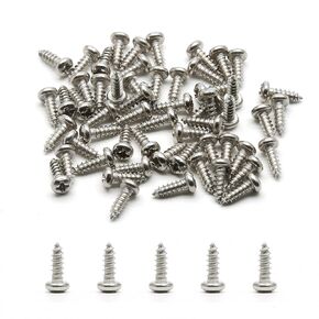 100Pcs #6 x 3/4" Pan Head Sheet Metal Screws, 18-8 Stainless Steel Screws Full Thread Phillips Screws, Self-Tapping Screws for Wood Drywall Plastic, 3/4 Inch Wood Screws