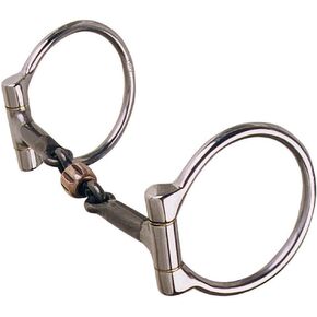 Reinsman 252 Offset Dee Snaffle with 3-Piece Copper Roller; Stage A