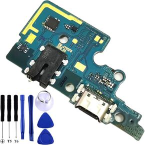 Bestdealing Galaxy A70 USB Charging Port Flex Cable Replacement SM-A705FN Type C Charger Dock Board Flex Cable Connector for Samsung A70 2019 A705F Port Flex Cable A705 Port Repair Part with Tools