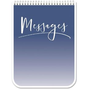 BookFactory Messages Book/Phone Message Book/Perforated Sheets for Easy Removal – Pocket Size Top Bound Wire-O, 100 Pages, 4.5" x 6" (LOG-100-CCWT-PP(Messages))