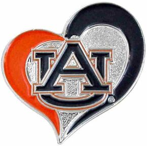 aminco NCAA unisex-adult Swirl Heart Pin