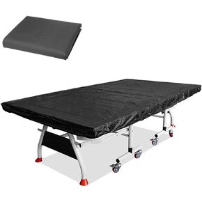 Lmaray 110 by 59 Inches Flat Ping Pong Table Cover Table Tennis Table Cover, 210D Breathable Oxford Cloth Pingpong Protective Cover, Waterproof, Sunscreen and Dust Proof for Indoor Outdoor