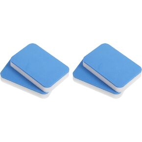 PATIKIL Table Tennis Rubber Care Sponge, 4 Pack Ping Pong Paddle Cleaning Sponge Racket Pat Cleaner, Blue White