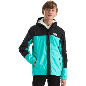 سترة مطر مضادة للماء للأولاد من THE NORTH FACE، مقاس Geyser Aqua، مقاس كبير