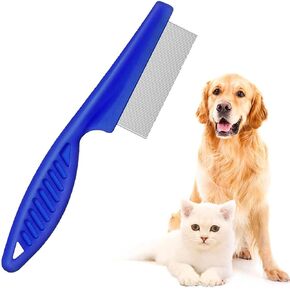Generic Stainless Steel Grooming Comb for Dog Cats and Pets Dog & Cat Dematting Comb: Pet Grooming Tool for Removing Loose Undercoat, Mats, and Tangled Hair - Doodle Dematting Comb