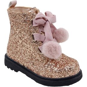 Nicole Miller Toddler Faux Fur Glitter Boots