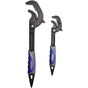 كماشة مشتركة قابلة للتعديل ذاتيًا عالميًا - مفتاح ربط ذاتي، مقبض غير قابل للانزلاق، لمفتاح الأنابيب، وصلة منزلقة، مضخة مياه، وكماشة مفصل الأخدود، مقاومة للصدأ، جودة ممتازة، وأحجام متعددة (أزرق) in Kuwait