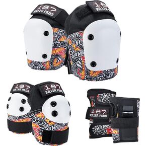 187 KILLER PADS SIX Pack - L/XL (HOT Wheels), Black
