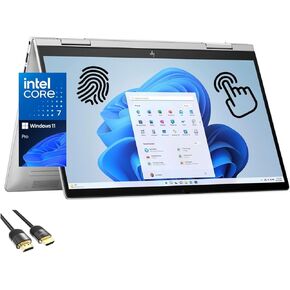HP 2-in-1 Envy Laptop, 14" FHD Touchscreen Display, Intel 10-Cores 7-150U (Up to 5.4GHz), 16GB RAM, 1TB PCIe SSD, WiFi 6E, Backlit KB, FP Reader, Webcam, USB-C, HDMI, PDG HDMI Cable, Win 11 Pro