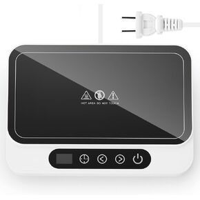 جهاز تسخين كوب القهوة غير القابل للكسر مع 8 إعدادات لدرجة الحرارة، جهاز تسخين القهوة بسعة كبيرة مع مؤقت من 1 إلى 12 ساعة، جهاز تسخين الكوب للمكتب مع شاشة رقمية LED، جهاز تسخين كوب التشغيل/الإيقاف التلقائي للمشروبات باللون الأبيض in Kuwait