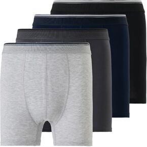 Mody Men's Boxer Briefs Underwear 4-Pack, Men's Cotton Boxer Brief, Ultra Soft Boxers for Men, Men's Underwear Boxer Briefs in Saudi Arabia