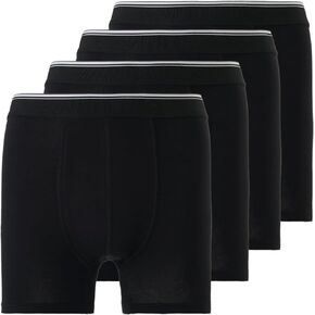 Mody Men's Boxer Briefs Underwear 4-Pack, Men's Cotton Boxer Brief, Ultra Soft Boxers for Men, Men's Underwear Boxer Briefs