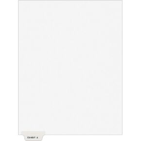 Avery Individual Legal Dividers, Letter Size, Exhibit A, Pack of 25 (11940)