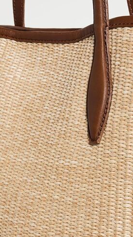 حقيبة يد نسائية مصنوعة من القش والجلد من Madewell in Saudi Arabia