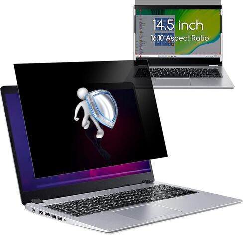 KEANBOLL 14.5" Laptop Privacy Screen Filter for Hp/Dell/Acer/Samsung/Asus/Thinkpad,14.5 Inch 16:10 Aspect, Anti Blue Light Anti Glare Laptop Screen Protector (12 5/16 x 7 11/16 Inch) in Saudi Arabia