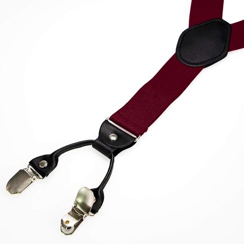 JEMYGINS 1.4“ Wide Suspender with 4 Strong Clips Adjustable Braces in Saudi Arabia