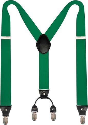 JEMYGINS 1.4“ Wide Suspender with 4 Strong Clips Adjustable Braces in Kuwait