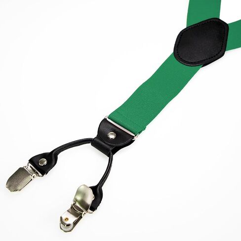JEMYGINS 1.4“ Wide Suspender with 4 Strong Clips Adjustable Braces in Kuwait
