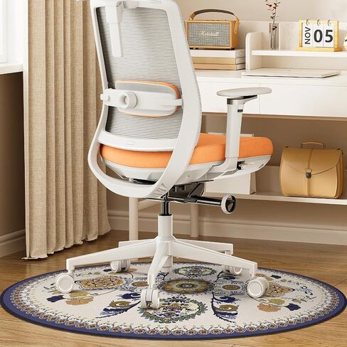 سجادة كرسي المكتب من جينابلي للسجاد، سجادات كرسي المكتب للأرضيات الصلبة، سجادة كرسي الكمبيوتر للكرسي الدوار غير المنزلق، سجادات حماية الأرضية المستديرة للمكتب المنزلي، القطر 47 بوصة in Kuwait