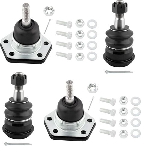 YMAUGP 4pc Front Upper Lower Ball joints K6117T K6136 for Chevy Blazer, C10 Pickup Suburban, G10 Van, G10 G20 Van, K5 Blazer, P10 Van, R10; Ball Joints for GMC K6136 K6117 in Saudi Arabia