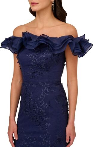 Adrianna Papell Women's Floral Ruffle Gown in Kuwait