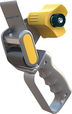 Excell RT-8296 Carton Sealing Tape Dispenser with Retractable Blade, Silver Color; for Tape up to 2 Inches Wide and 3 Inches Core; Lightweight Aluminum Construction; Handheld Operation in Saudi Arabia