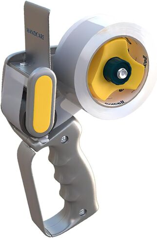 Excell RT-8296 Carton Sealing Tape Dispenser with Retractable Blade, Silver Color; for Tape up to 2 Inches Wide and 3 Inches Core; Lightweight Aluminum Construction; Handheld Operation in Saudi Arabia
