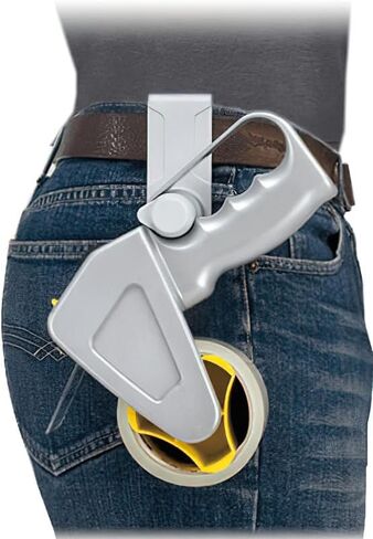 Excell RT-8296 Carton Sealing Tape Dispenser with Retractable Blade, Silver Color; for Tape up to 2 Inches Wide and 3 Inches Core; Lightweight Aluminum Construction; Handheld Operation in Saudi Arabia