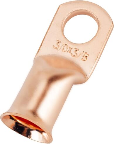 2 AWG 3/8 بوصة مسمار (25 قطعة)، طرف حلقي للبطارية شديدة التحمل، 2 عروة AWG، كابل بطارية بمقياس 2، عروات أسلاك نحاسية، أطراف كابل البطارية، فتحات نحاسية عارية، موصلات طرفية حلقية أنبوبية in Kuwait
