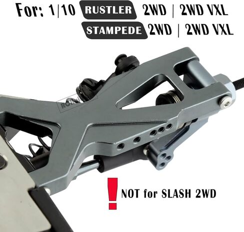 RC Aluminum Suspension Arms Upgrades Part for 1/10 Rustler 2WD/2WD VXL,Stampede 2WD/2WD VXL,Alloy Front Rear 4PCS Suspension A Arms,Replace #3631#3655X,Navy Blue in Kuwait