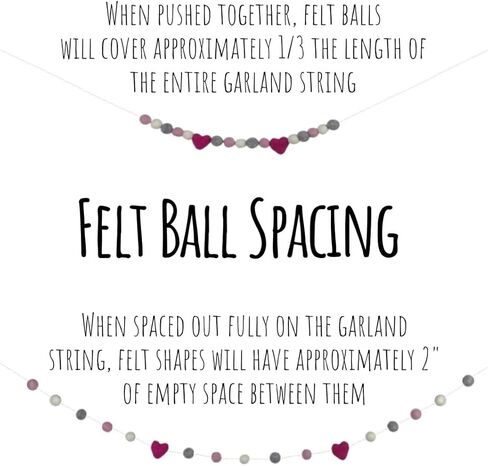 إكليل الرابع من يوليو - أحمر، أبيض مع نجوم زرقاء ملكية - خيط بطول 6 أقدام مع 25 شكل قابل للتعديل، كرات لباد مقاس 1 بوصة - مصنوعة يدويًا من الصوف بنسبة 100% - العلم الأمريكي في يوم الذكرى in Kuwait