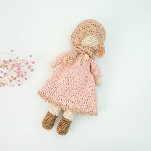 Crochet Dolls Muslim Dolls Eid Gifts Ramadan Gifts Hijabi Doll (Pink) in Saudi Arabia
