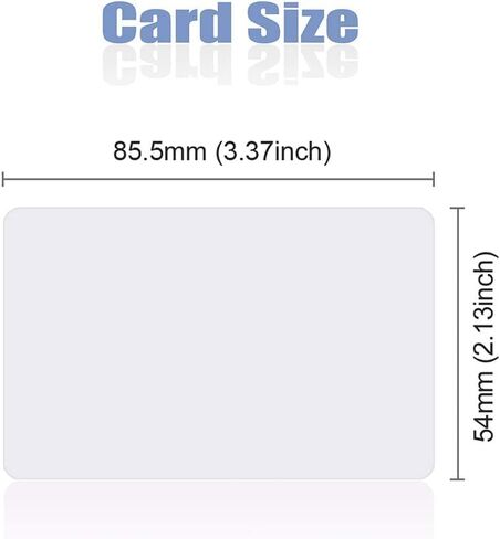 Dual Frequency RFID Card 125khz EM4100 and 13.56Mhz MIFARE Classic 1K White PVC (Pack of 100) (Black) in Saudi Arabia