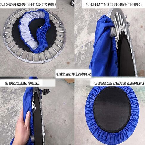 Small Trampoline Spring Cover 38 Inch Replacement Safety Pad for Mini Trampoline 3 Layer Protect Tear-Resistant Oxford Cloth Easy to Install Replacement for Home, Gym - Multiple Colour in Saudi Arabia