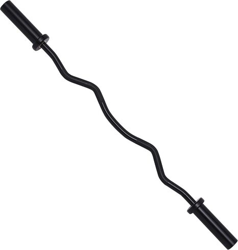 شريط تجعيد الشعر الملولب من Powergainz Olympic Super Curl Barbell Bar، 48 بوصة in Saudi Arabia