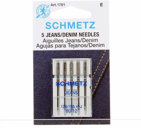 Schmetz Denim Jeans Sewing Machine Needles System 130/705 Package of 5 in Saudi Arabia