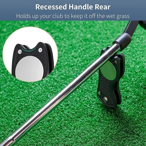 Middletown Outdoors Golf Multifunctional Divot Tool with Magnetic Ball Marker, Foldable Fork and Push Button Release. Fix Divots, Clean Clubs and Cleats, U Shape Bottom can Hold Club, Blue in Saudi Arabia