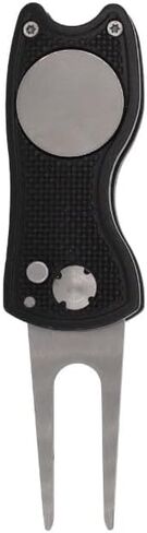 Middletown Outdoors Golf Multifunctional Divot Tool with Magnetic Ball Marker, Foldable Fork and Push Button Release. Fix Divots, Clean Clubs and Cleats, U Shape Bottom can Hold Club, Blue in Saudi Arabia